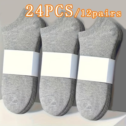 Women's Solid Color Socks - Breathable Multi-Pack