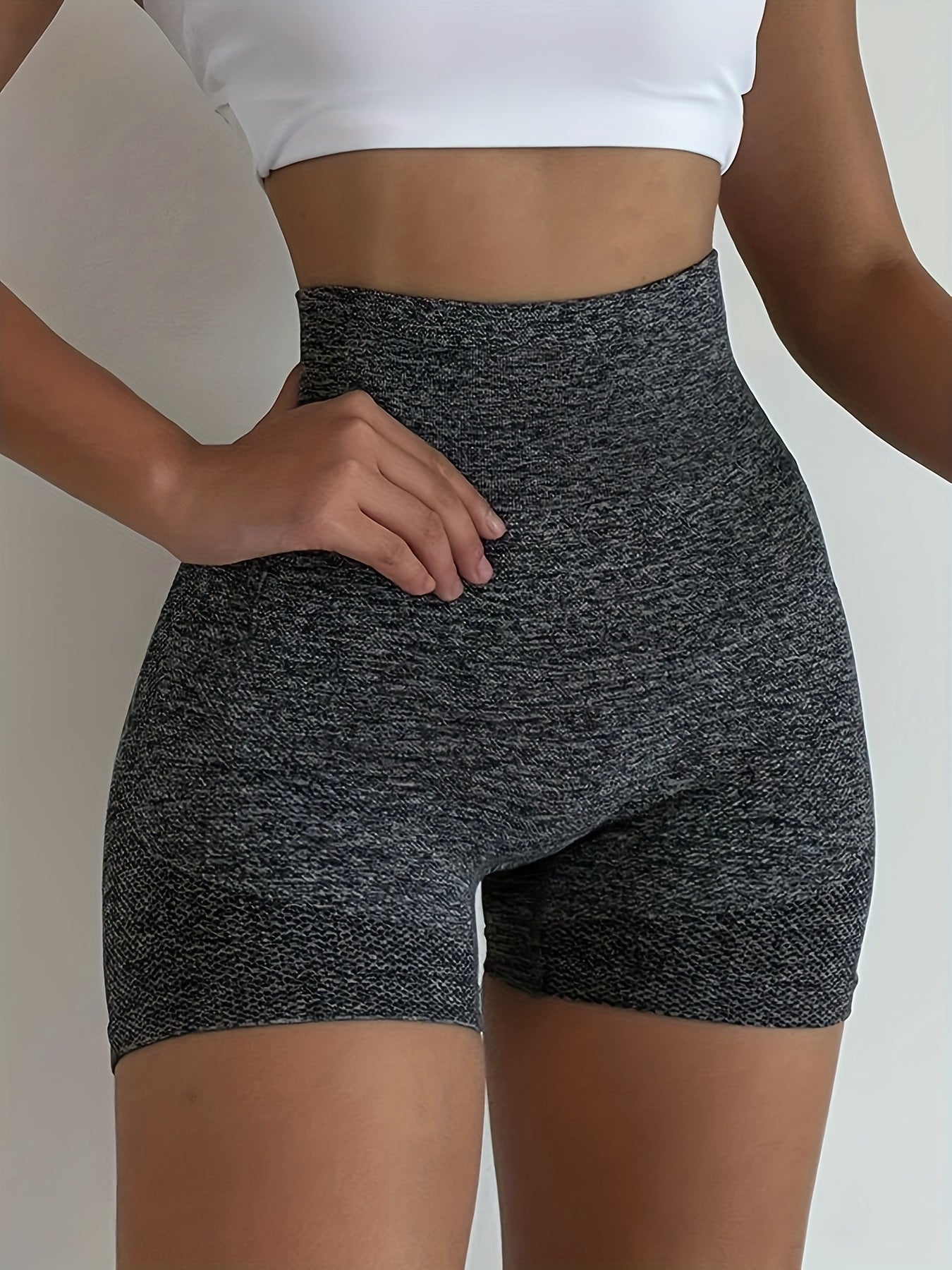 5pcs Set of Honey Hip Shorts for Women, High Waisted, Quick Drying, Seamless, Tight Fitting, And Curvy Three Part Fitness Pants, Sports Yoga Shorts