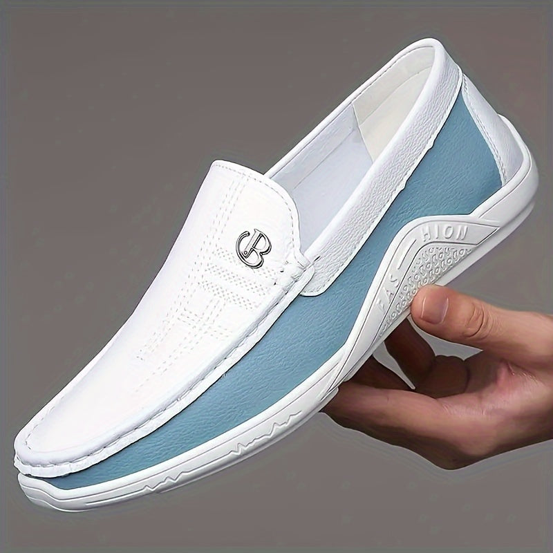 Men's Shoes, Business Casual, Soft Soled Slip-on, Small White, Summer Fashion Beanie Shoes