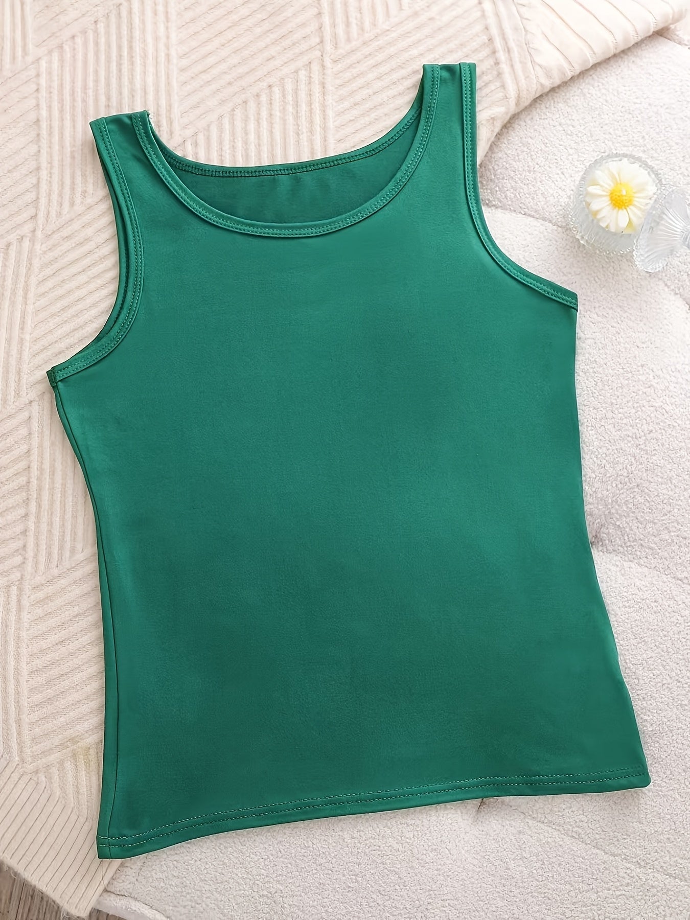 6pcs Women's Soft Sticky Blouses - Sleeveless Shirts with Semi-Sheer Adhesive Top Layer (No Padding), Breathable All-Season Vest for home & Layering, Red/Beige/Black/White/Grey - Casual Sleeveless Blouses for s, Hand Washable