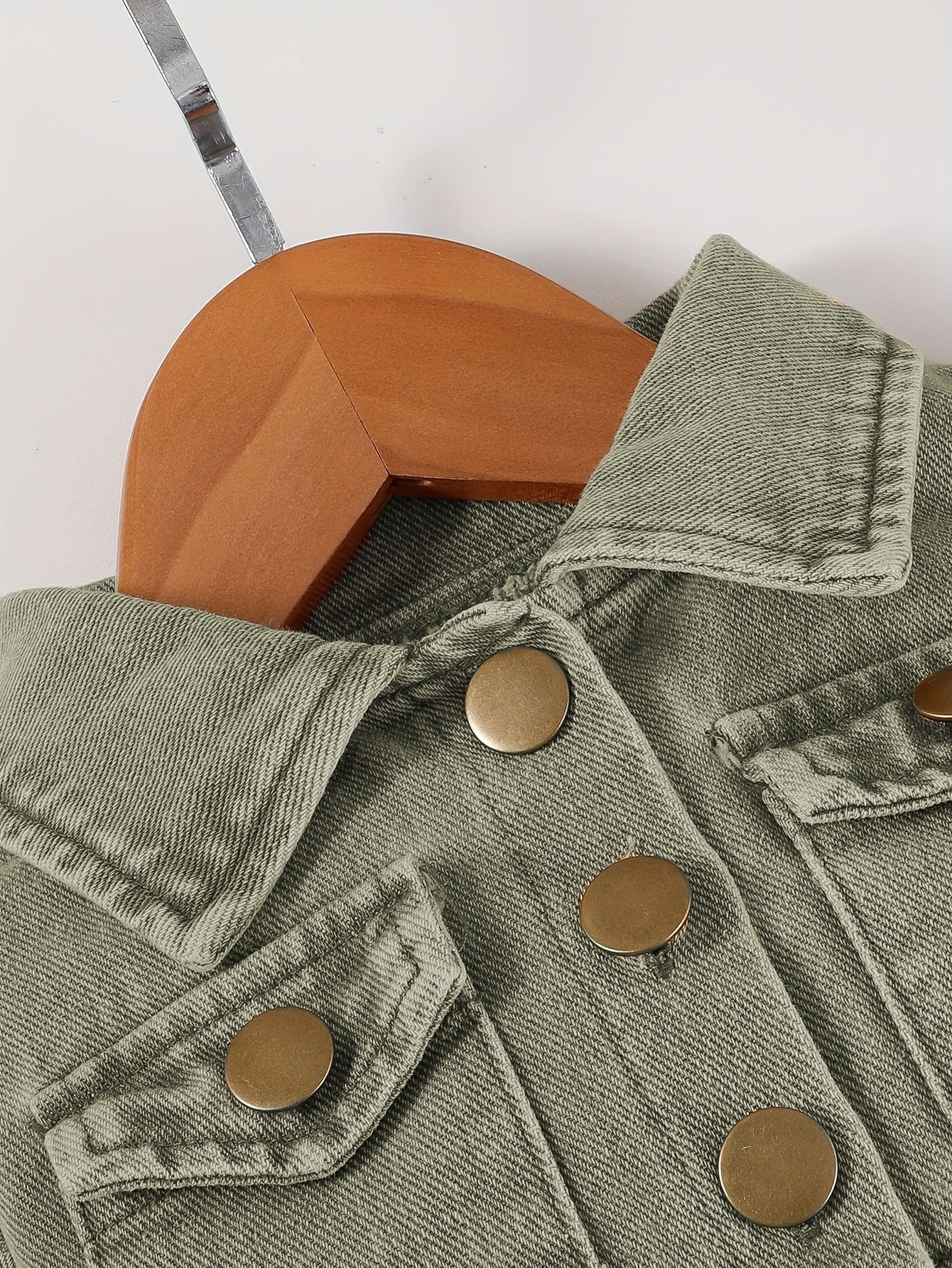 Baby Sky Blue Denim Utility Shorts - product view 5