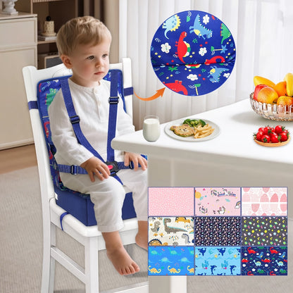 Portable Dining Booster Seat Cushion - Foldable Waterproof Washable Design