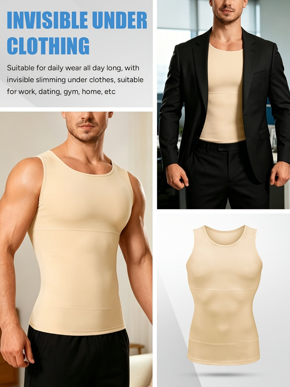 Men's Solid Color Tank Top - Sleeveless 855333