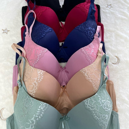 07 6Pack of Color 3Roe Button Bras B Cup and C Cup and D Cup and DD Cup