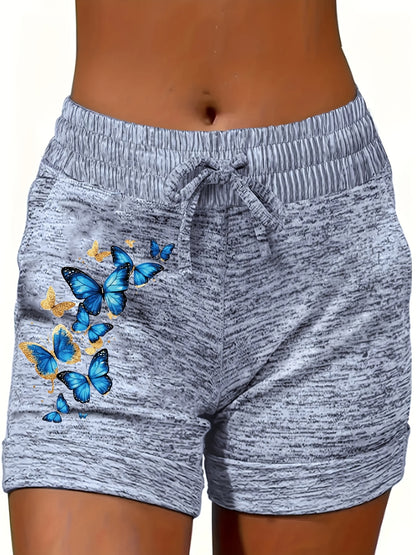 New Style Casual Women's Printed Beach Vacation S Shorts Overseas Printing