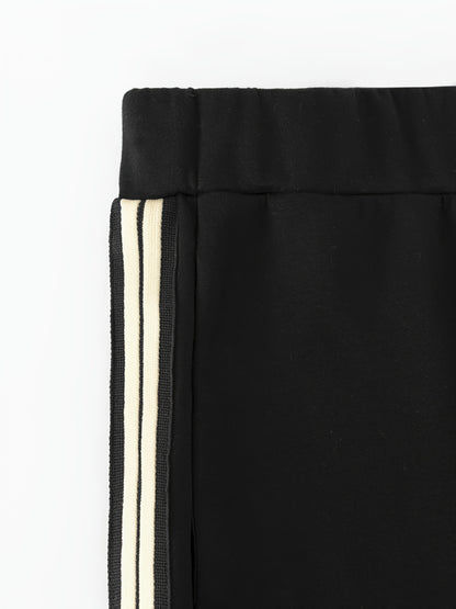 2pcs Casual Set Long Sleeve Pullover Top High Waist Pants Set wear