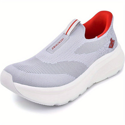 Mens Slip In Free Up Hands Shoes Wide Toe Box Walking Sneakers Cushioned Thick Zero Drop Sole