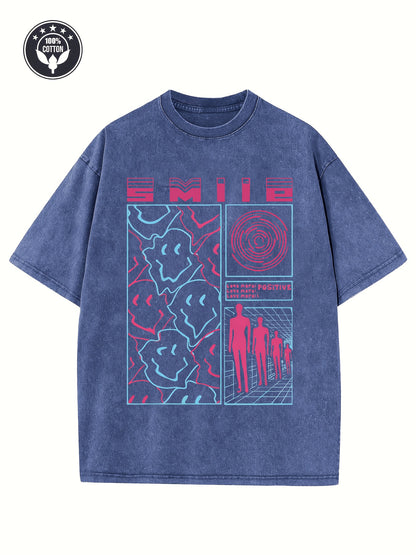3pcs Set, Including Printed T-shirt, MenSummer Casual Short-sleeved T-shirt