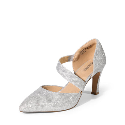 Women's High Heels Pumps Dress Closed Pointed Toe Comfortable D'Orsay Pumps Shoes for Work Office Wedding Dancing Closed Pointed Toe Stiletto D'Orsay Shoes for Wedding Party