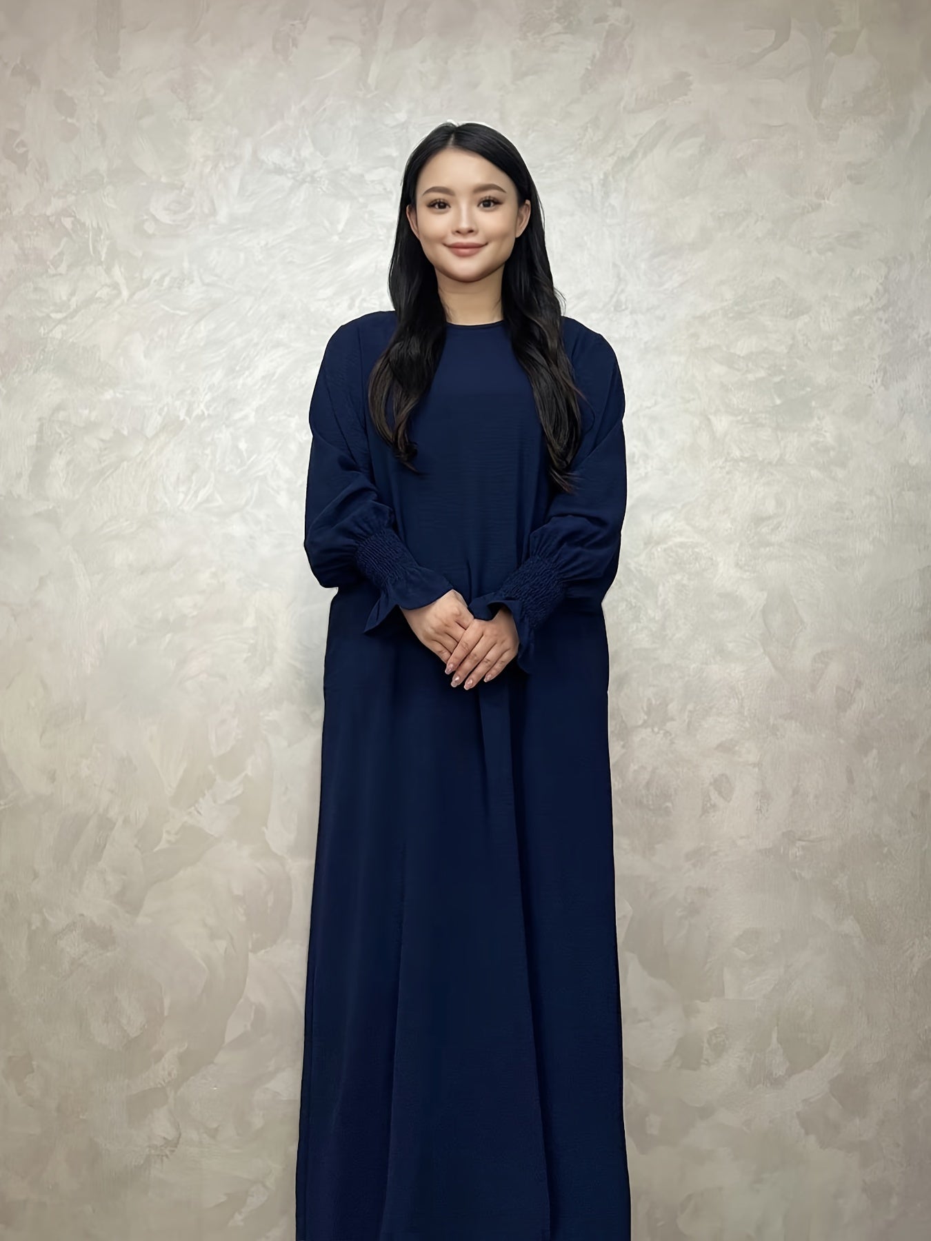 Soft Crepe Material with Pocket Mulim Lady Abaya Prayer Abaya
