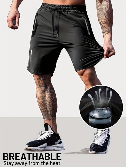 Men's Quick Dry Sports Shorts Summer Breathable Fitness Running Training Pants