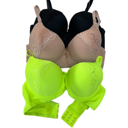 020305 KONGA 6Pack Women's Classic Lace Panel Underwire Support Bra B. C D DD Cup