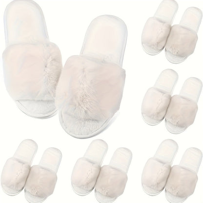 Women's Slippers - Plush Lined for Everyday Wear