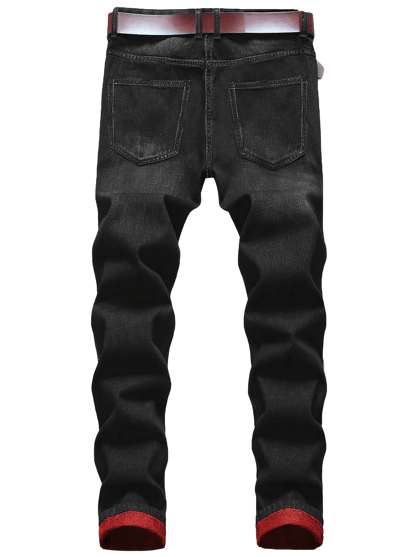 New Spring Style Two-Pack Men'S Jeans: Trendy Ripped Jeans, Black Retro Colorful Casual Pants, Perfect Valentine'S Day Gift