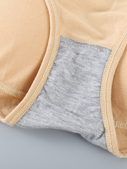3pcs Women's High-Waisted Shaping Panties - Butt-Lifting, Tummy Control, Sexy Heart-Shaped Design with Detachable Pads, Soft, Comfortable, And Breathable Fabric