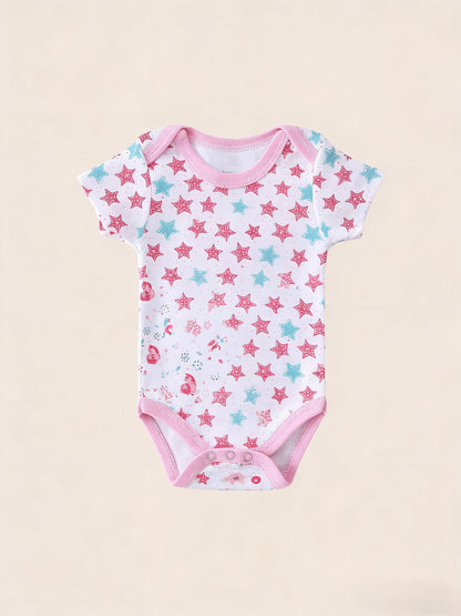 Randomly Shipped 2pcs, Spring/Summer Boys' Clothing, Triangle Crawling Suit | Onesie, Animal World 3D Print, Machine Washable, Polyester, Soft and Skin-Friendly, for 0-3 Year Old Boys and Girls, Newborn Gift, Maternity Gift, Perfect for Outdoor