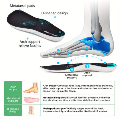 Men's Walking Shoes - Cushioned Support & Wide Toe Comfort