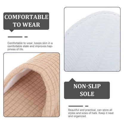 6 Pairs Unisex Polar Fleece Slippers - Reusable & Washable Non-Slip Disposable House Shoes for Weddings, Bridal Parties, Home & Travel