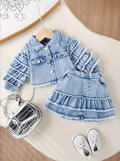 Targeted Development Of Fashionable 2pcs Sets for Baby Girls In Spring And Summer, Perfect for Outdoor