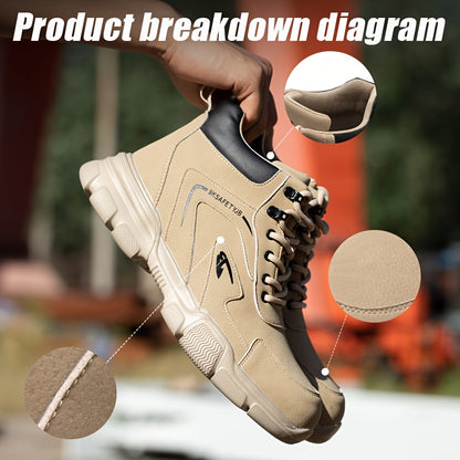 Steel Toe Shoes Puncture Proof Work Shoes Boots, Industrial And Construction Site