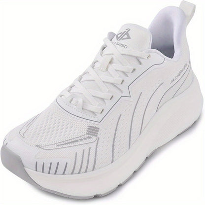 Men's Running Shoes - Cushioned Support & Wide Toe Comfort