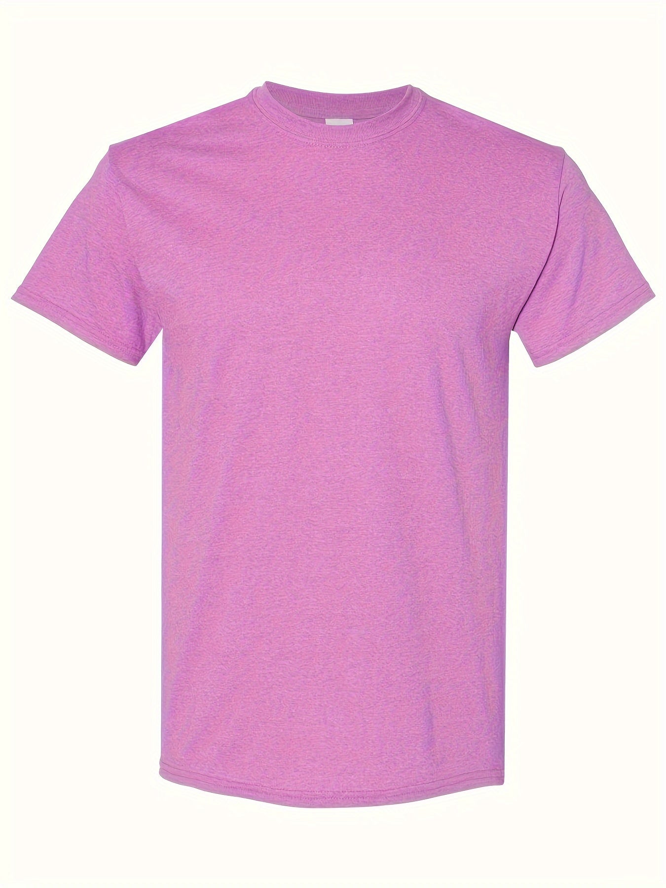 Set of 5, T-Shirt Made from 100%, Classic Short-Sleeve Solid Color Tee for Men