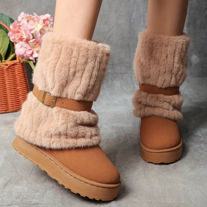 Women's Snow Boots – Wide Fit Non-Slip for Cold Weather