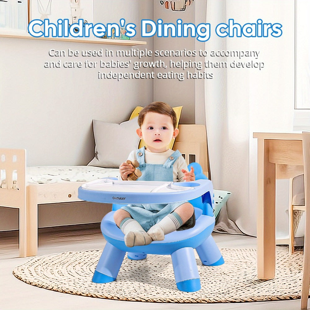 Kids High Chair - Detachable Double-Layer Dining Tray