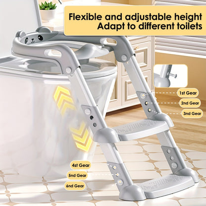 Potty Training Seat - Adjustable Soft 2-Step Ladder