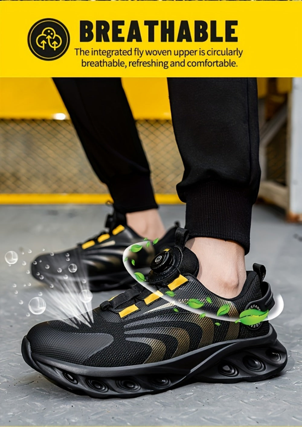 Unisex Work & Safety Shoes - Puncture Resistant & Slip-On 856485