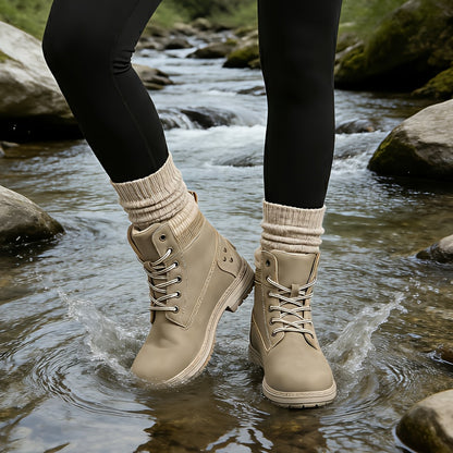 Women's High Quality Hiking Ankle Boots, Non-slip Wear-resistant, Women Shoes