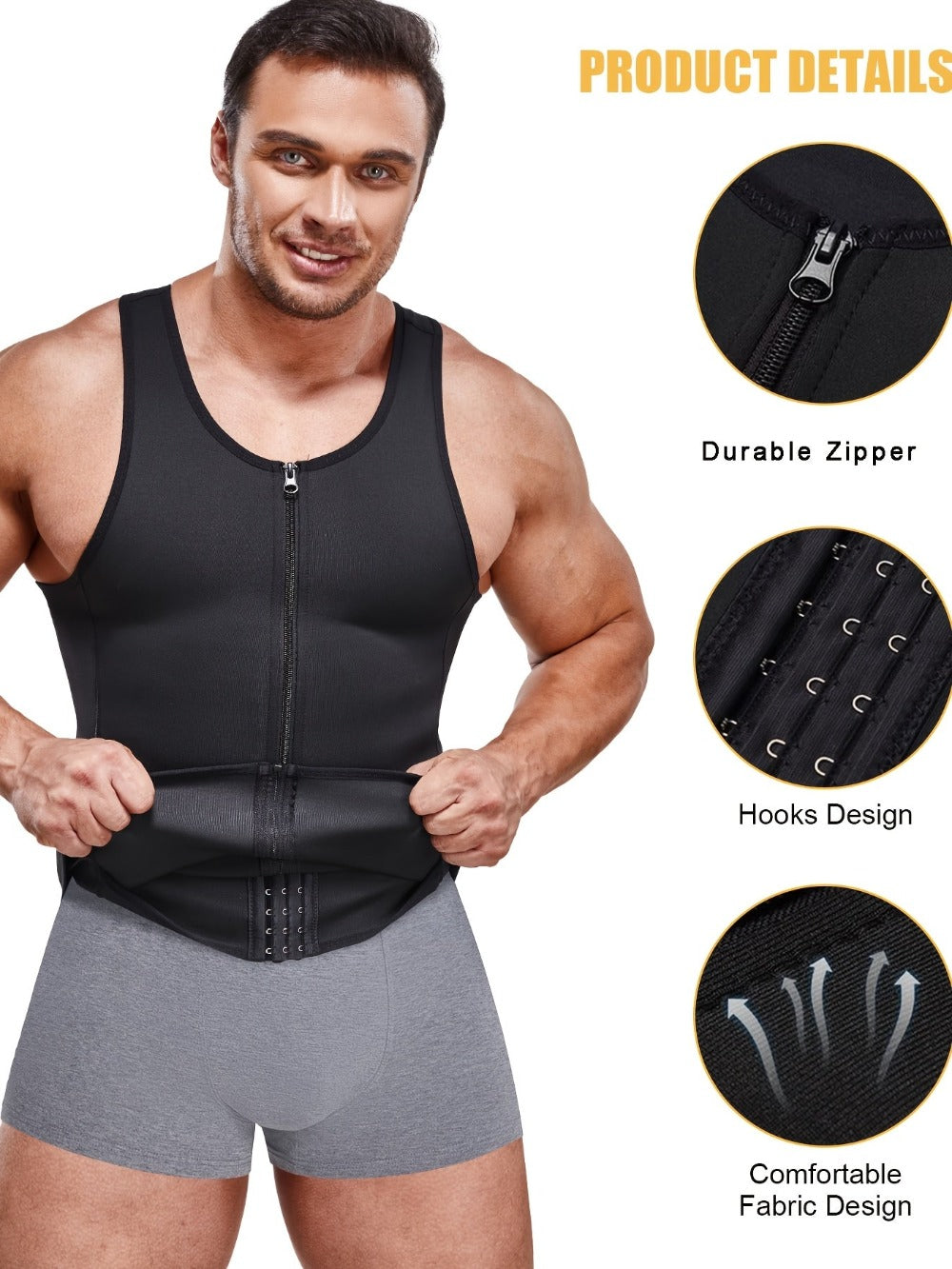 Men's Solid Color Tank Top - Sleeveless 312613