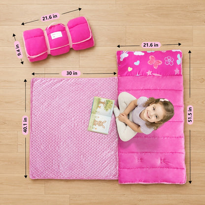 Kids Nap Mat - Foldable Cooling Preschool Sleep Set