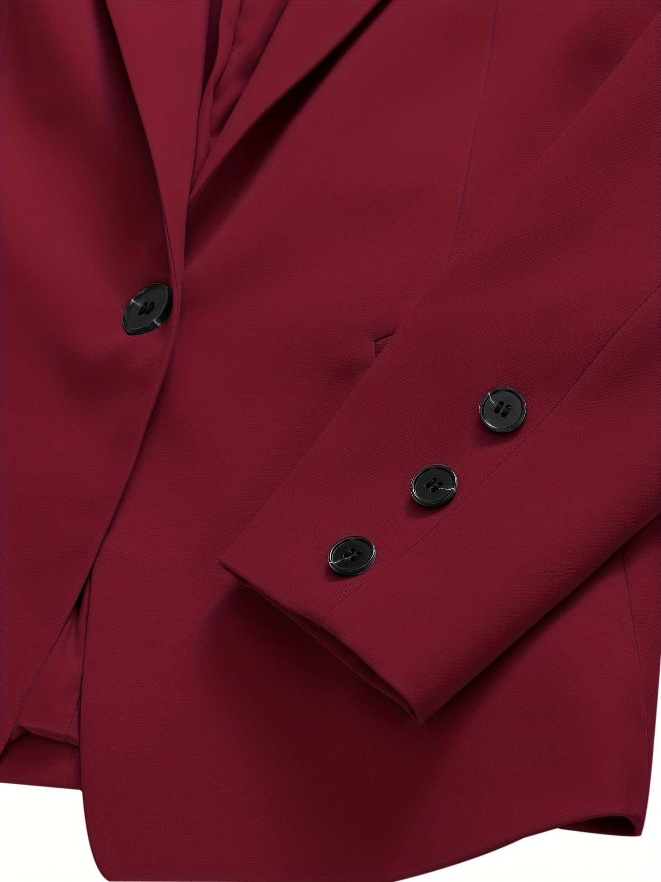 Elegant Women's Suit Set, Fashionable Business Style Solid Color Professional Blazer and Trousers 4pcs Set