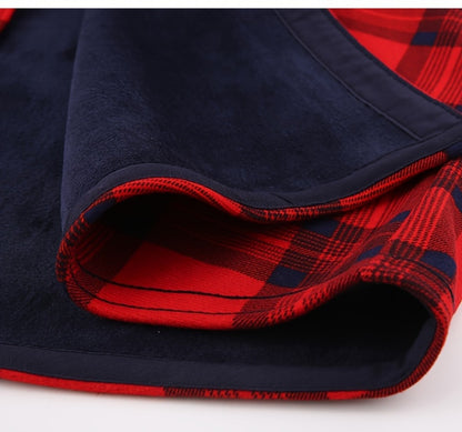 Unisex Lightweight Plaid Single-Breasted Jacket