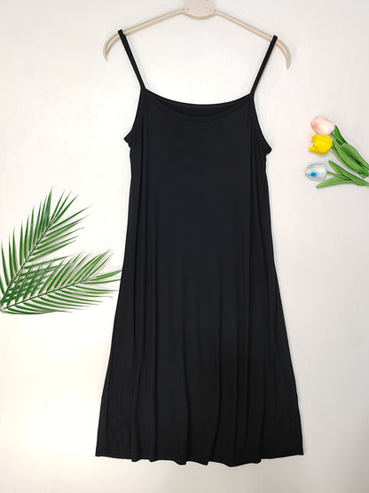 2pcs Easter Women's Basic Slip Dress, Casual Sleeveless Cami Dress for Layering Or Daily Wear, Loose Fit All-Match Soft Skin-Friendly Dress