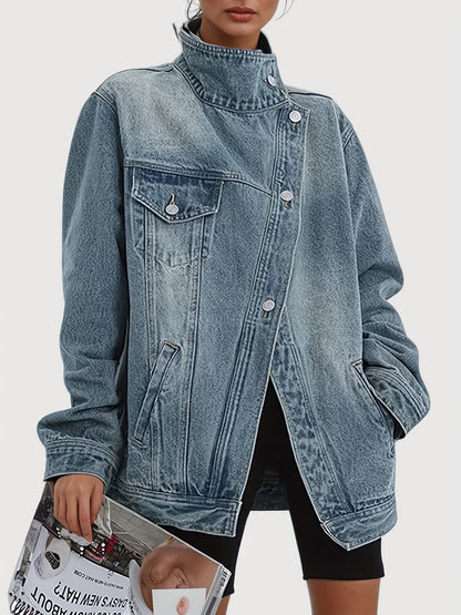 Women's Blue Long-Sleeve Jacket - product view 6