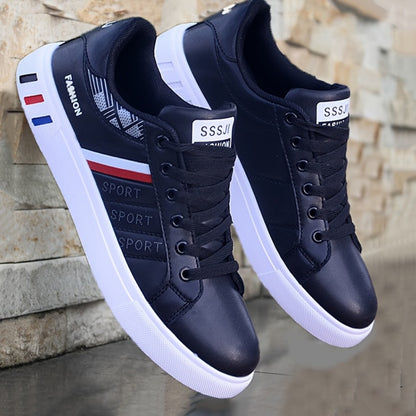 Men's Athletic Shoes - Breathable Comfort & Lace-Up Fit
