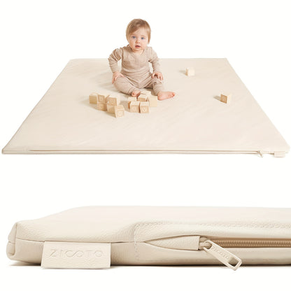 Baby Mat for Floor, Thick Soft Non-Toxic Vegan Leather Baby Play Mat, Waterproof Foam Play Mat, Padded Play Mat for Baby, 50X50 Playpen Mat, Infant Playmat for Baby Girls And Boys, Foam Play Mat, Padded Play Mat for Baby And Kids