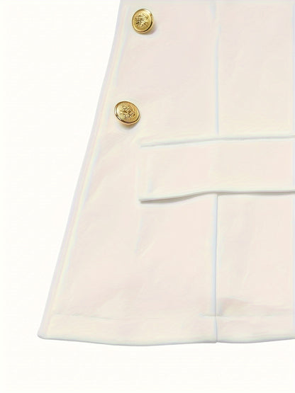 Women'S Clothing: Two-Piece Business Casual Set Featuring a Double-Breasted Blazer And Slim Fit Pants