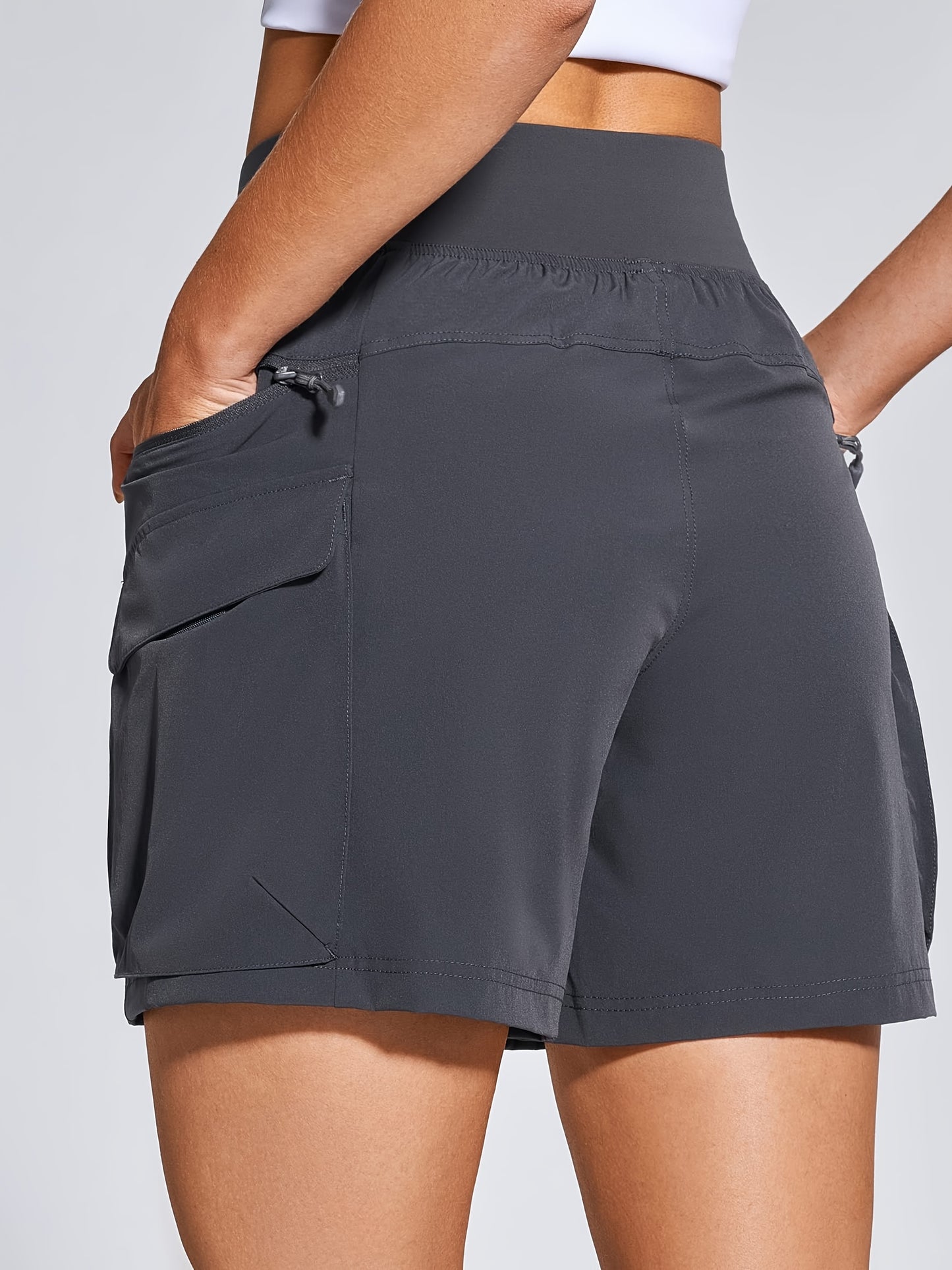 Women's Hiking Cargo Shorts Quick Dry & 50+ Ultra Comfortable High Quality Lightweight Workout Shorts with Big Zipper Pockets for Women Golf Athletic Spring & Summer Essential, Perfect for Going Out
