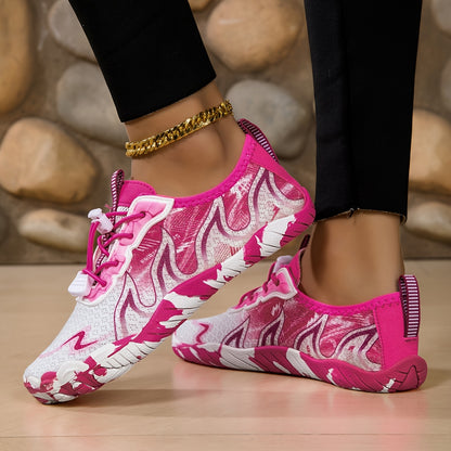 Women'S Hiking Barefoot Shoes, Women'S Water Shoes, Fitness Yoga Shoes, Anti-slip Outdoor Multi-functional Training Shoes, Lightweight Women'S Shoes, Quick-drying, Anti-slip, Breathable, Fabric Upper Design, Rubber Sole