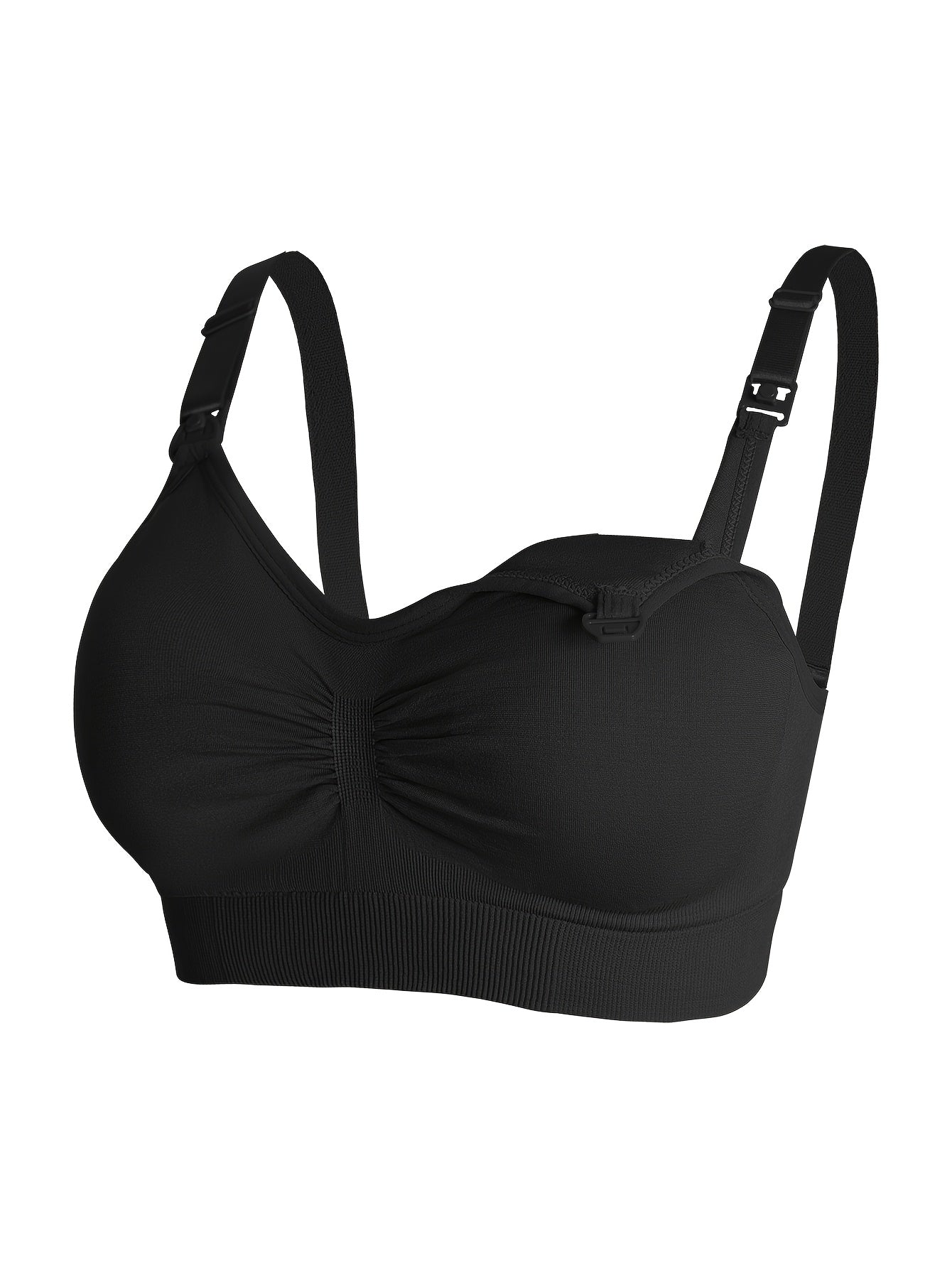 6pcs (6pcs) Discount Suitable for Full Pregnancy & Lactation Cycle - Maternity Nursing Bras with Front-Opening Quick-Wear Design, High Elastic Full-Cup Coverage Anti-Sagging Bras for Breastfeeding Moms, Machine Washable Underwear