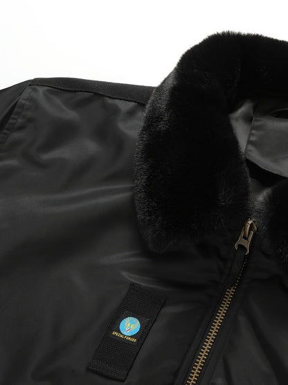 Men's Cozy Faux Fur Zip-Up Jacket