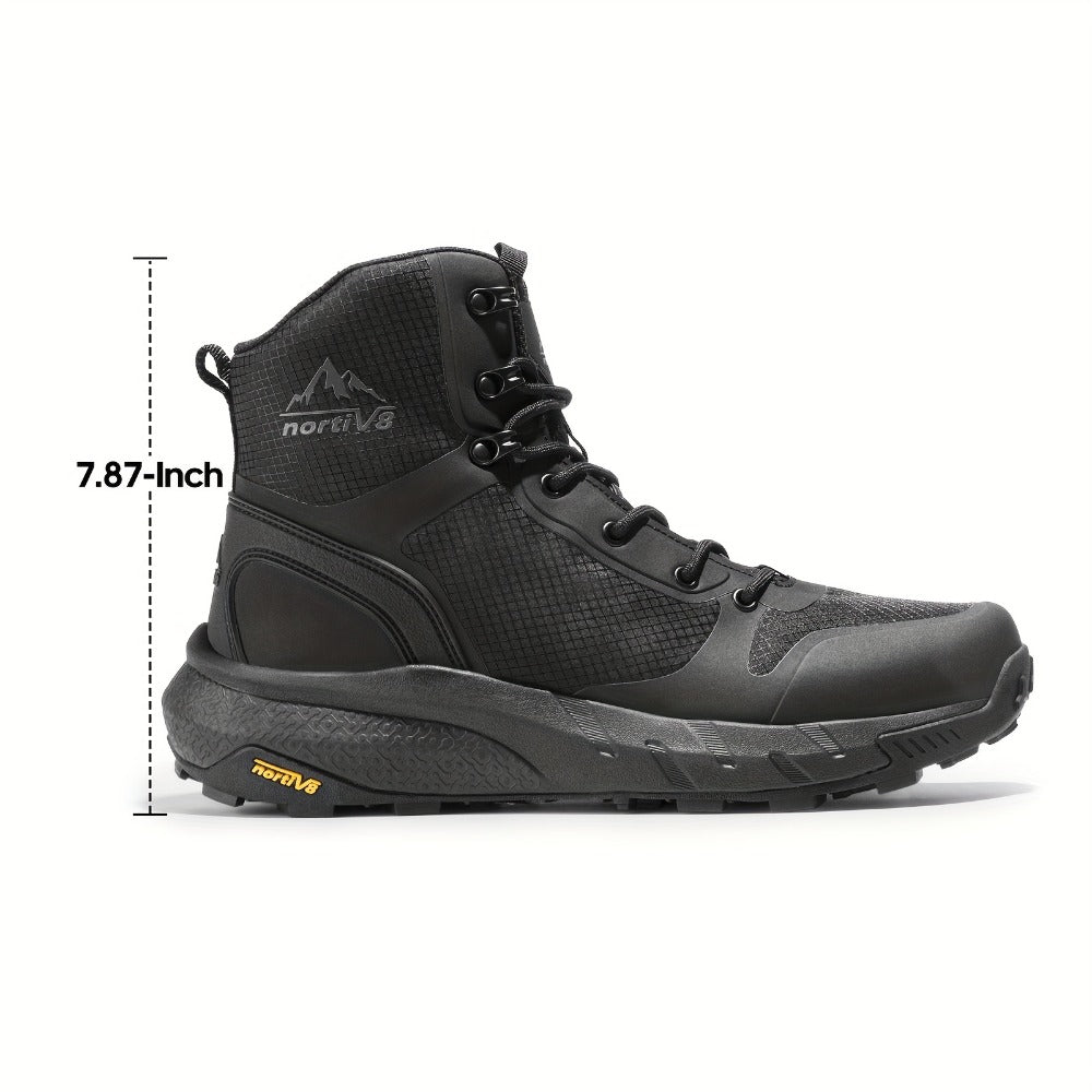Men's Side-Zip Tactical Boots - Canvas Upper and EVA Insole