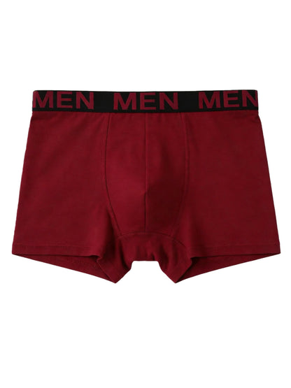 5 Pack Men'S Solid Color Boxer Briefs Comfortable Breathable Stretch Trunks For - product view 9