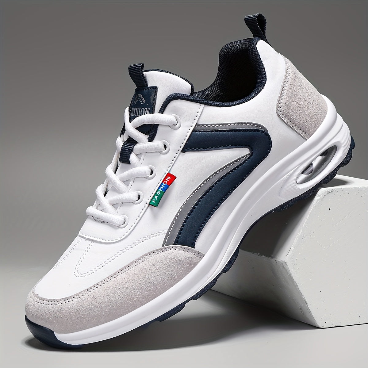 Sneakers, Women's Stylish Black and White Running Shoes - Lightweight, All-Season, Stabilizing Support, Rubber Sole, Polyurethane Upper, Comfortable Walking Shoes|Stylish Running Shoes|Durable Footwear