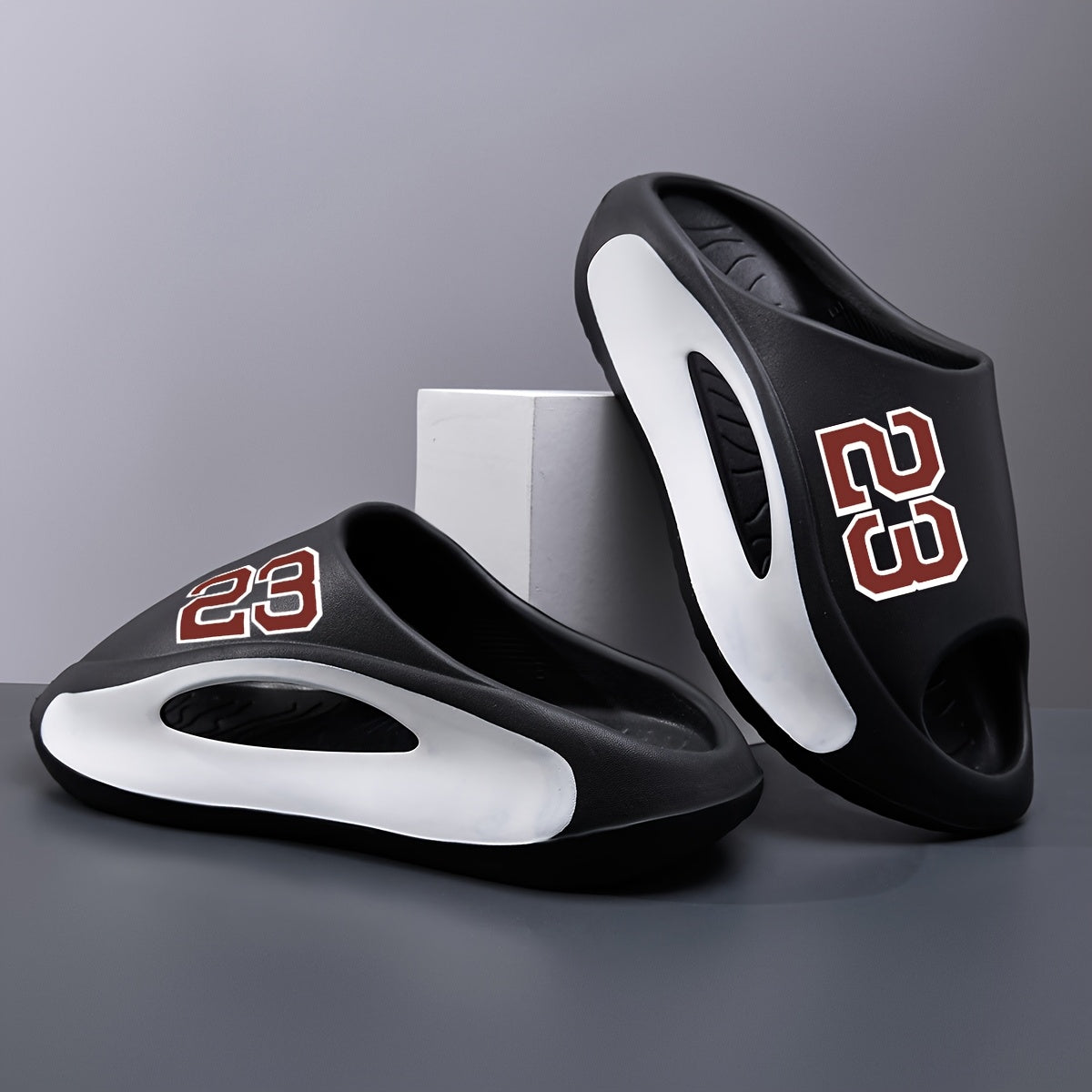 Men's Summer Sandals with 23-Number Design, Open-Toe Sports Slippers for Indoor and Outdoor Use All Seasons