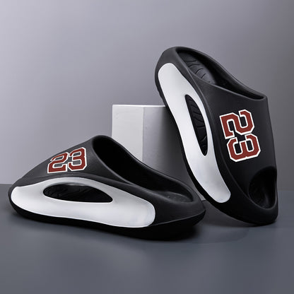 Men's Summer Sandals with 23-Number Design, Open-Toe Sports Slippers for Indoor and Outdoor Use All Seasons