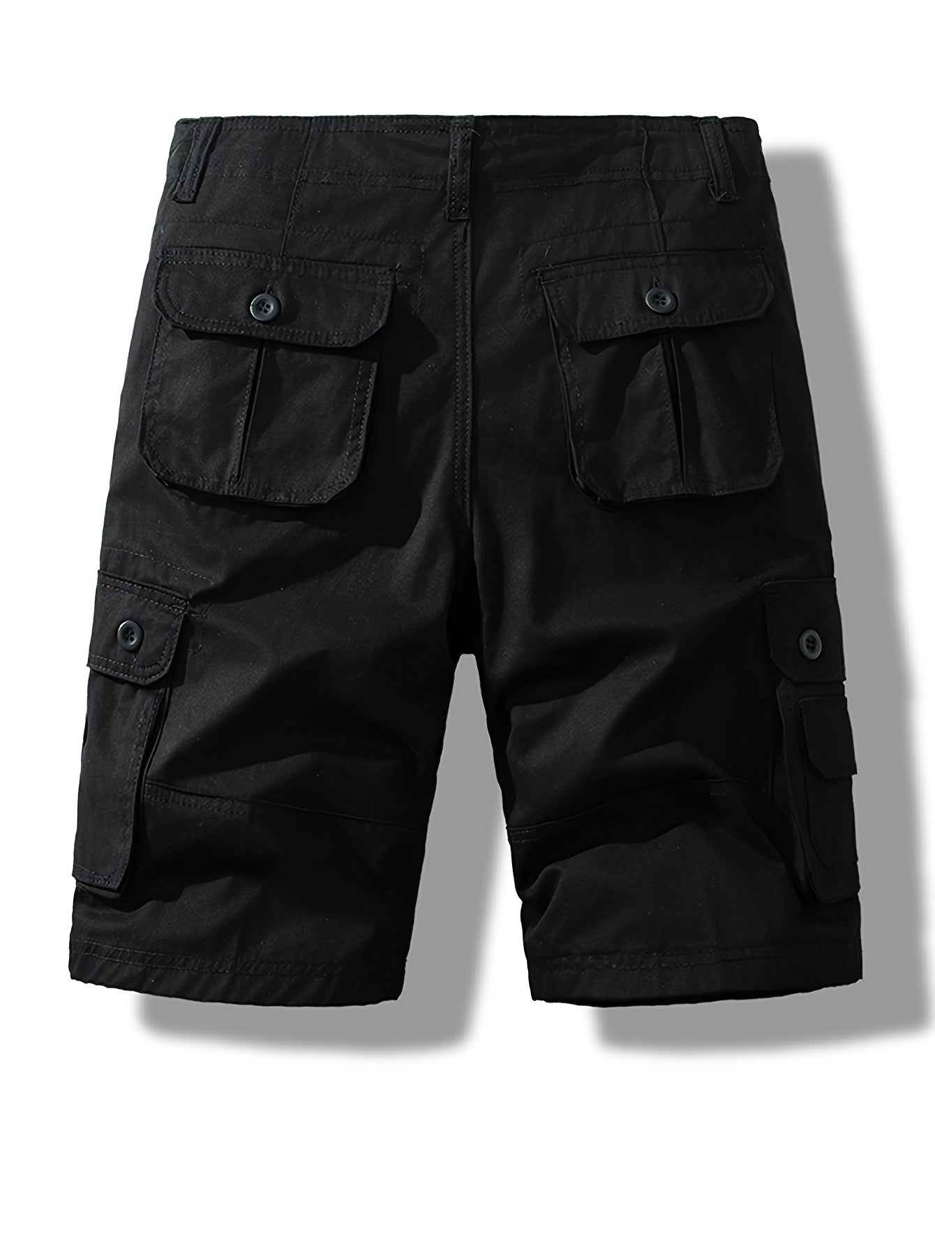 2-Pack Men'S New Multi-Pocket Work Shorts, 100% Pure Skin-Friendly And Breathable Fabric, Running, Travel, And Hiking Shorts, Wrinkle-Resistant And Durable Shorts